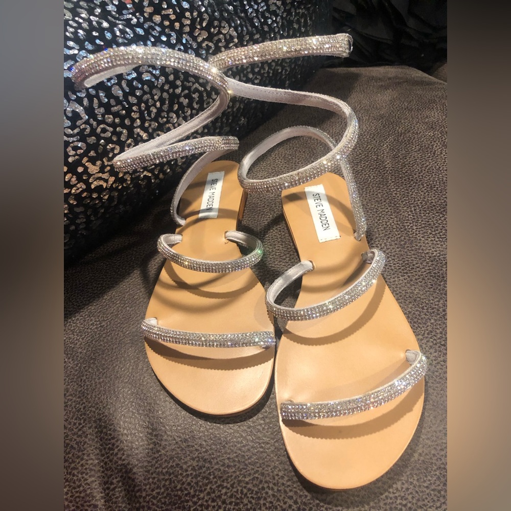 steve madden “sociable bling sandals